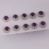 65 Ct Natural Purple Amethyst Earrings - GEMHUB
