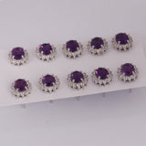 65 Ct Natural Purple Amethyst Earrings - GEMHUB
