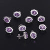 65 Ct Natural Purple Amethyst Earrings - GEMHUB - View 5