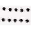 65 Ct Natural Black Agate Earrings - GEMHUB - View 2