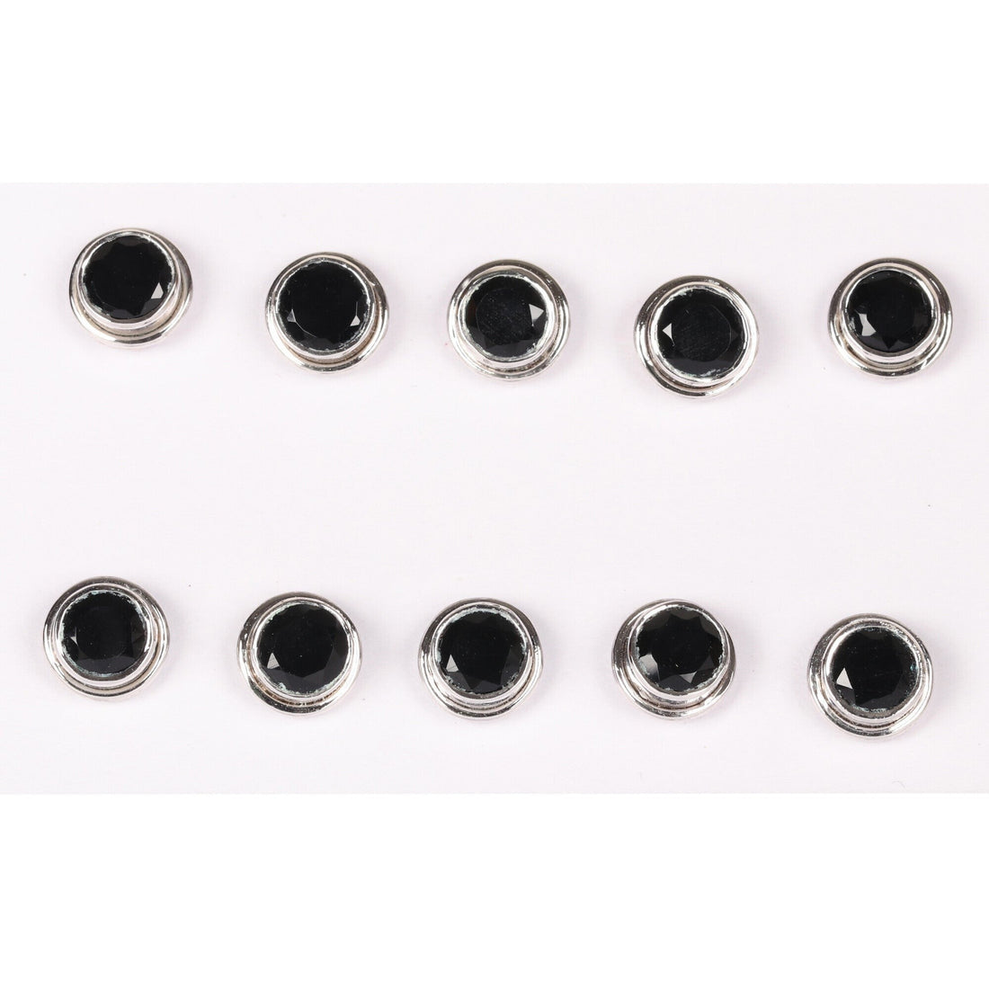 65 Ct Natural Black Agate Earrings - GEMHUB - View 2