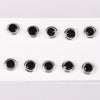 65 Ct Natural Black Agate Earrings - GEMHUB - View 3