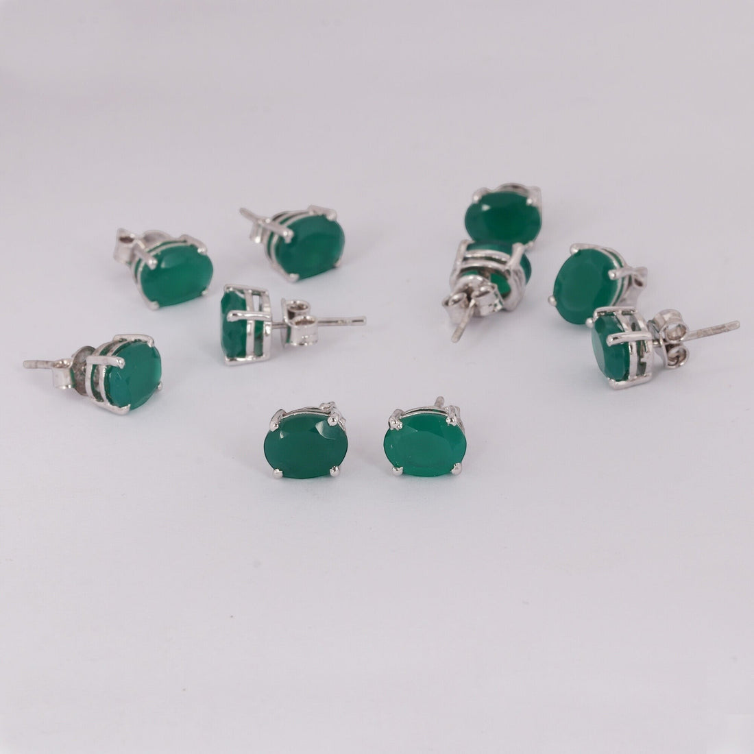 65 Ct Natural Green Emerald Earrings - GEMHUB - View 5