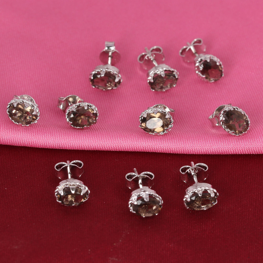 65 Ct Natural Brown Topaz Earrings - GEMHUB - View 6