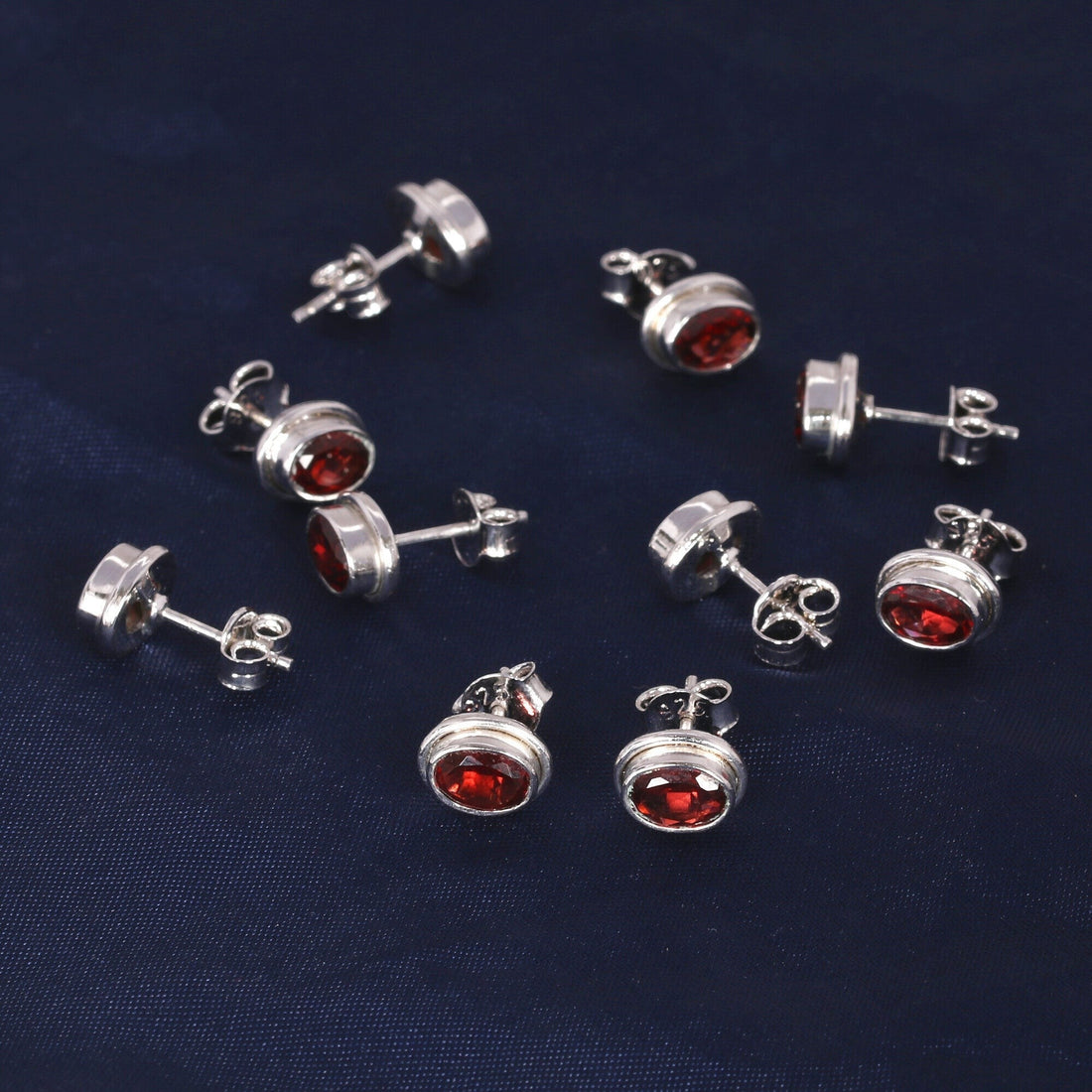 65 Ct Natural Red Garnet Earrings - GEMHUB - View 6