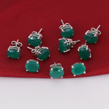 65 Ct Natural Green Emerald Earrings - GEMHUB - View 6