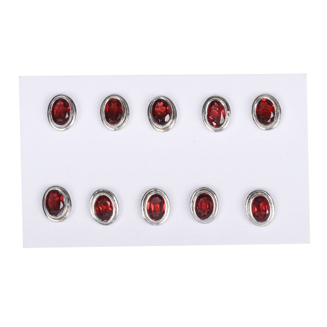 65 Ct Natural Red Garnet Earrings - GEMHUB - View 2
