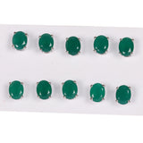 65 Ct Natural Green Emerald Earrings - GEMHUB - View 2