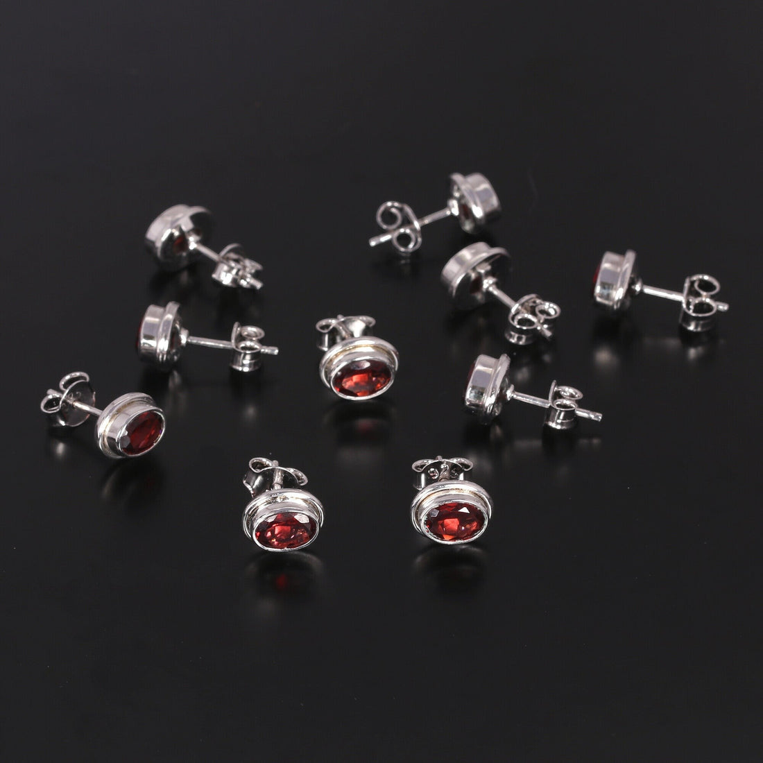 65 Ct Natural Red Garnet Earrings - GEMHUB - View 5