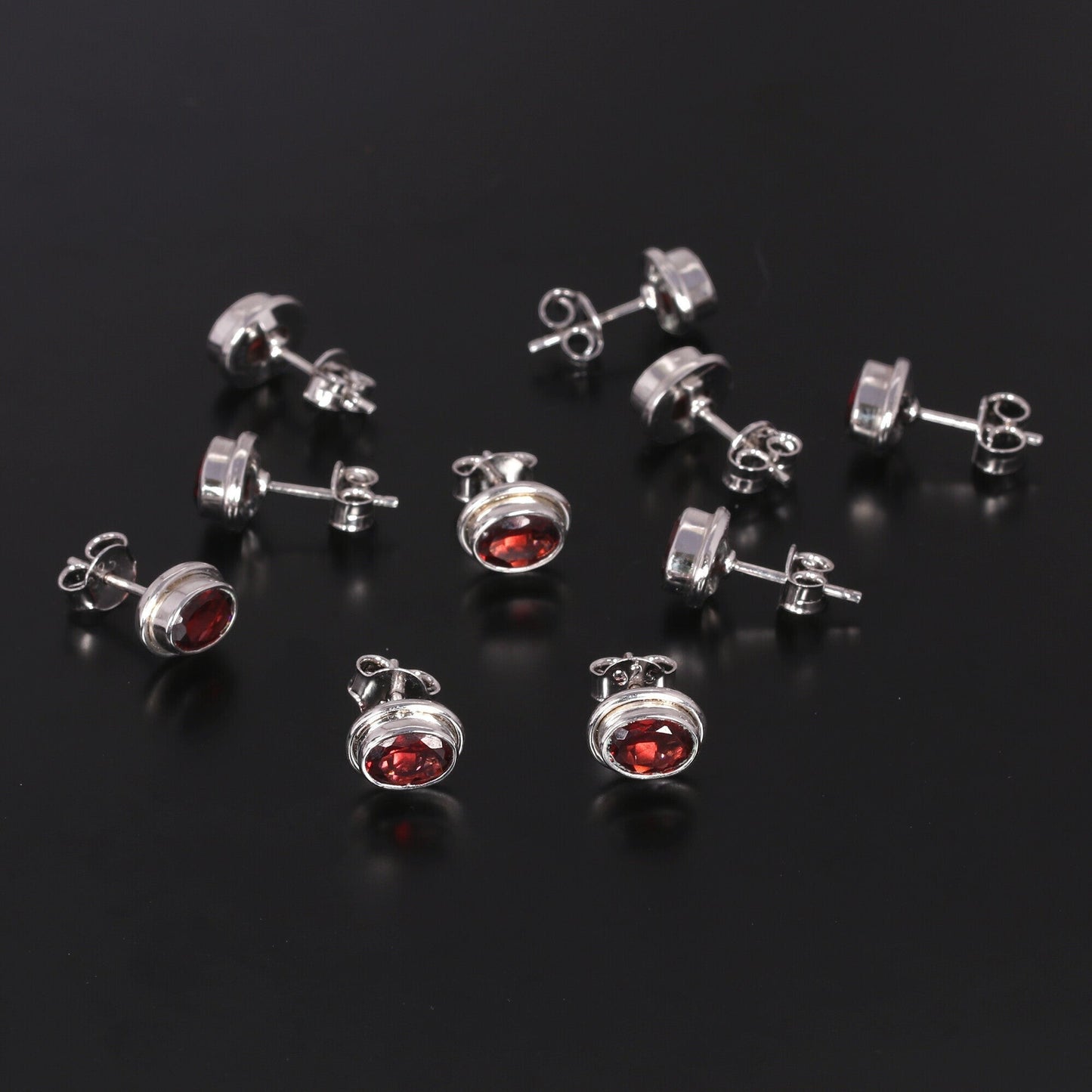 65 Ct Natural Red Garnet Earrings - GEMHUB - View 5