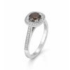 1.2 Ct Round Cut Fancy Brown Lab Grown Diamond Ring - GEMHUB - View 4