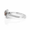 1.2 Ct Round Cut Fancy Brown Lab Grown Diamond Ring - GEMHUB - View 2