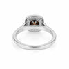 1.2 Ct Round Cut Fancy Brown Lab Grown Diamond Ring - GEMHUB - View 3