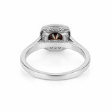 1.2 Ct Round Cut Fancy Brown Lab Grown Diamond Ring - GEMHUB - View 3