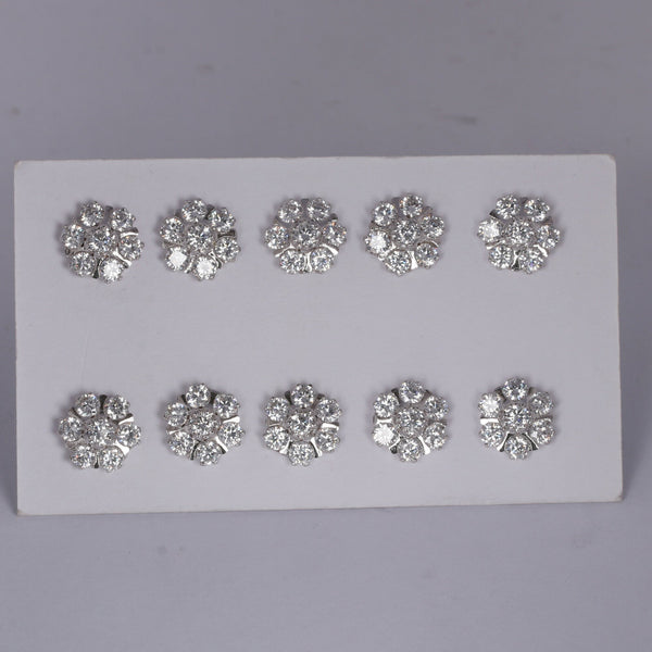 65 Ct Natural White Topaz Earrings - GEMHUB - View 3