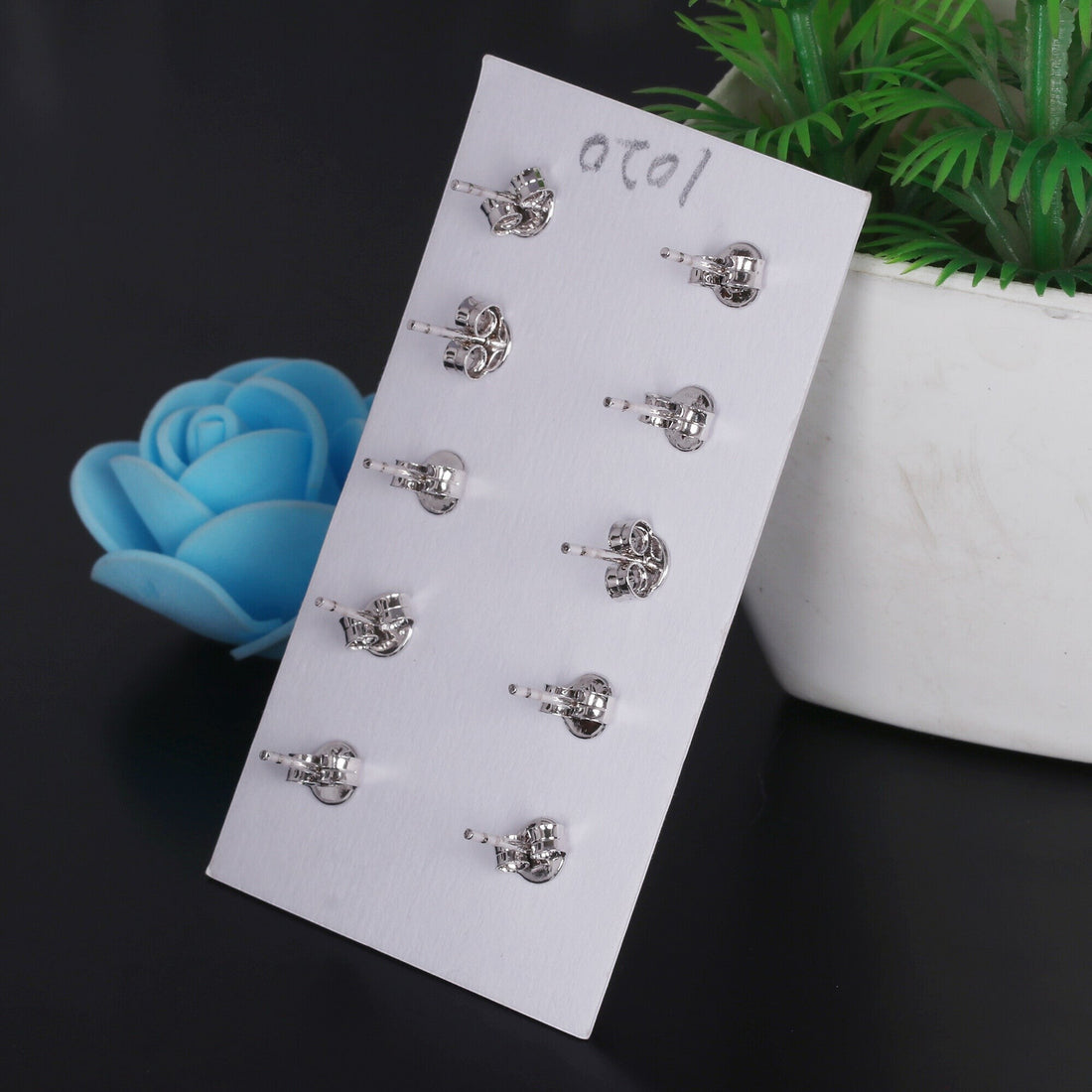 65 Ct Natural White Topaz Earrings - GEMHUB - View 4
