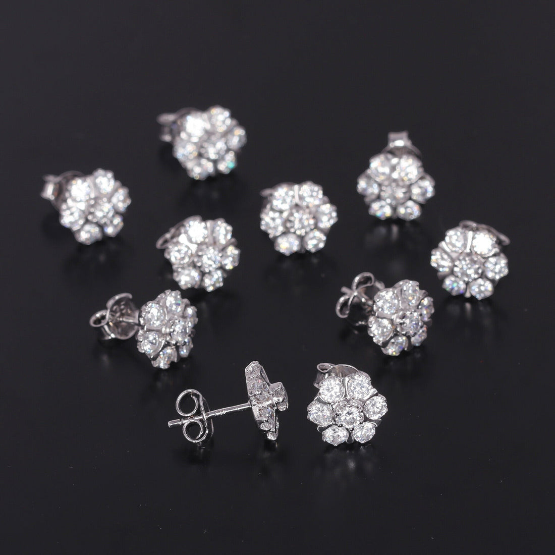 65 Ct Natural White Topaz Earrings - GEMHUB - View 5