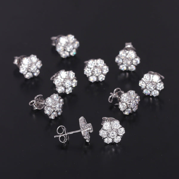 65 Ct Natural White Topaz Earrings - GEMHUB - View 5