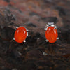 10 Ct Natural Orange Carnelian Earrings - GEMHUB - View 5