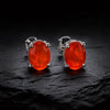 10 Ct Natural Orange Carnelian Earrings - GEMHUB - View 2