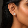 10 Ct Natural White Pearl Earrings - GEMHUB