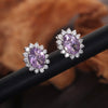 10 Ct Natural Purple Amethyst Earrings - GEMHUB - View 6