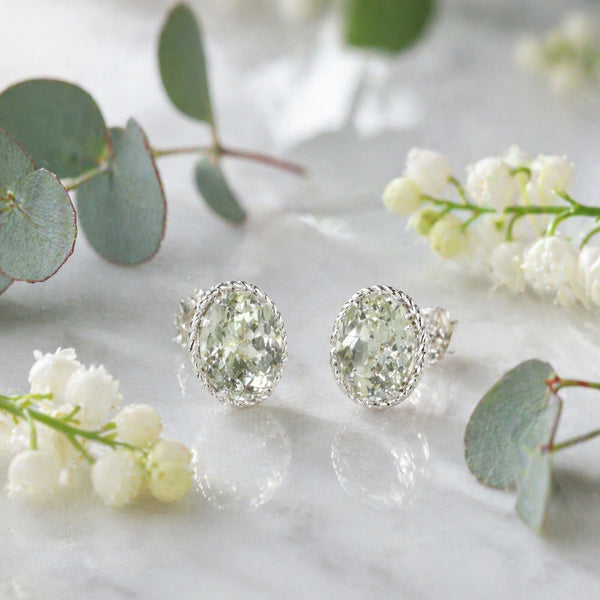 10 Ct Natural Aqua Sky Aquamarine Earrings - GEMHUB - View 3