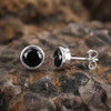 10 Ct Natural Black Agate Earrings - GEMHUB - View 3