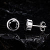 10 Ct Natural Black Agate Earrings - GEMHUB - View 2