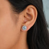 10 Ct Natural Aqua Sky Aquamarine Earrings - GEMHUB