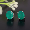 10 Ct Natural Green Emerald Earrings - GEMHUB - View 5