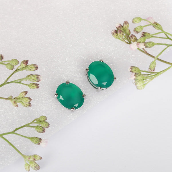 10 Ct Natural Green Emerald Earrings - GEMHUB - View 4