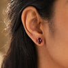 10 Ct Natural Red Garnet Earrings - GEMHUB