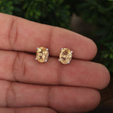10 Ct Natural Yellow Citrine Earrings - GEMHUB - View 4