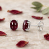 10 Ct Natural Red Garnet Earrings - GEMHUB - View 3