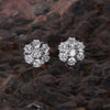 Close-up of round-cut white topaz showing facets and gemmological brilliance