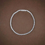 Natural 5.00CT Emerald Cut Diamond Tennis Bracelet 14k Yellow Gold GH/SI - Image 3 - GEMHUB