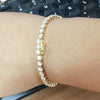 GH/VS Certified 6Ct Round Cut Sparkling Natural Diamond 14k Gold Tennis Bracelet - Image 2 - GEMHUB