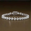 Certified Natural Green Emerald Round Tennis Bracelet Daily Wear 14k White Gold - GEMHUB