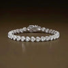 Certified Natural Green Emerald Round Tennis Bracelet Daily Wear 14k White Gold - Image 3 - GEMHUB