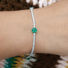 Bezel 3Ct Round Certified Lab Grown/CVD Diamond Tennis Bracelet 14k Yellow Gold - Image 2 - GEMHUB