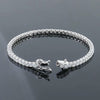 Attractive Round Cut Natural Red Ruby Tennis Bracelet For Women 14k Yellow Gold - Image 4 - GEMHUB