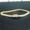 GH/VS Certified 6Ct Round Cut Sparkling Natural Diamond 14k Gold Tennis Bracelet - Image 3 - GEMHUB