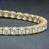 Dazzling Certified Natural Green Emerald Tennis Bracelet 14k Solid Gold Charm - Image 4 - GEMHUB