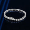 9.30Ct Round Cut Sparkling Natural Diamond Tennis Bracelet 14k Yellow Gold - GEMHUB