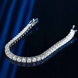9.30Ct Round Cut Sparkling Natural Diamond Tennis Bracelet 14k Yellow Gold - Image 2 - GEMHUB