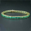 Certified Round Natural Red Ruby Womens Gift Tennis Bracelet 14k Yellow Gold 5Ct - GEMHUB
