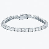 9.30Ct Round Cut Sparkling Natural Diamond Tennis Bracelet 14k Yellow Gold - Image 4 - GEMHUB