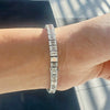Natural Certified Round Cut Diamond Tennis Bracelet 14k White Gold 6.20Ct GH/SI - Image 3 - GEMHUB