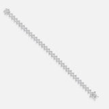 Solid 14K White Gold Round-Cut Certified Natural Diamond Tennis Bracelet Gift - Image 2 - GEMHUB
